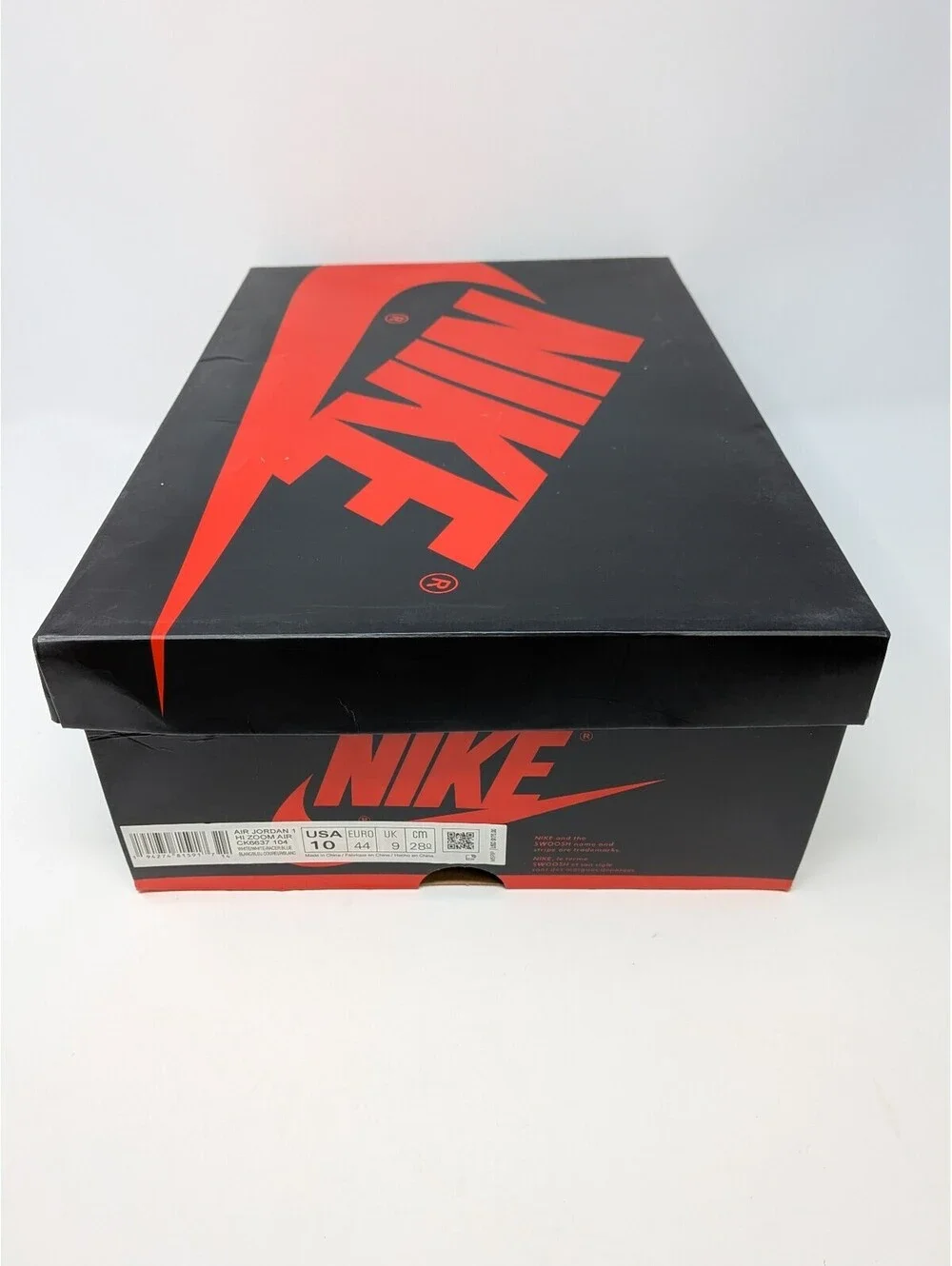 Air Jordan 1 High Zoom Racer Blue Men's Size 10 CK6637-104 With Box Extra Laces